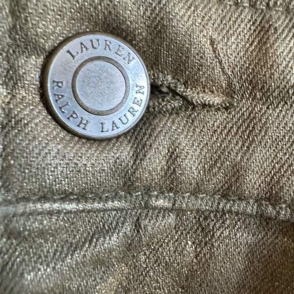 Ralph Lauren jeans metallic golden color size 12 - Picture 5 of 7
